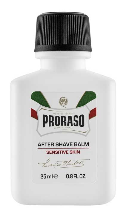 PRORASO Serie WEISS After Shave Cream MINI Pelli sensibili