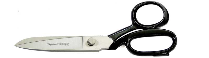 18.3 cm 1909 RDTER Tailors scissors crucible cast iron black