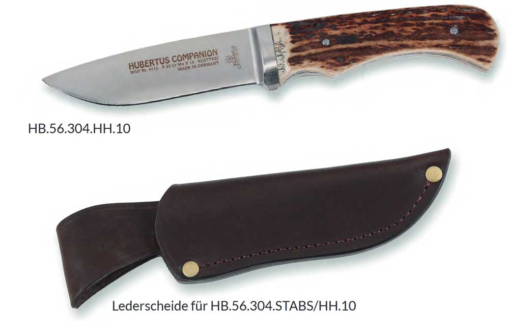 HUBERTUS Model COMPANION HALBINTEGRAL Hunting Knife Staghorn
