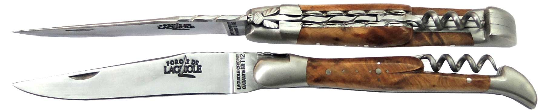 Forge de Laguiole Luxe Messer mit Korkenzieher  Doppelplatine Thuja