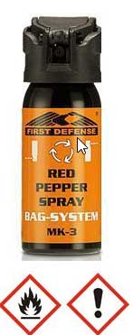 FIRST DEFENSE Model RED PEPPER SPRAY Pepper Spray 30 ml