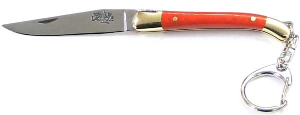 7 cm FORGE DE LAGUIOLE Taschenmesser Miniatur Schlsselanhnger Verbundfaser orange