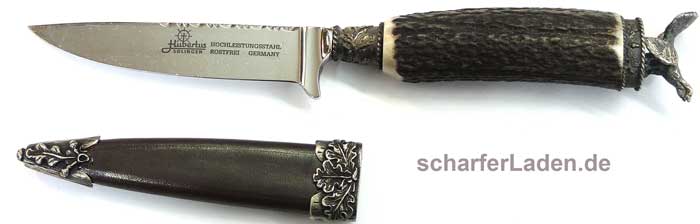 HUBERTUS Modell AUERHAHN Trachtenmesser Hirschhorn 10 cm