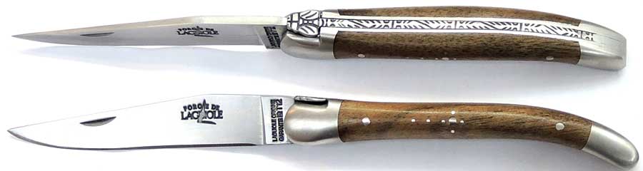 9cm Forge de Laguiole Knife Nutt Wood Handle