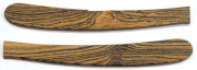 Rasiermesser Ersatzgriffschalen in Bocote Holz