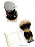  HANS KNIEBES shaving brush silver tip 23 mm holder set 2-piece