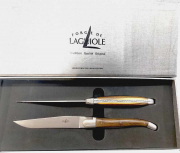 Pistazie FORGE DE LAGUIOLE 2 Steakmesser satiniert