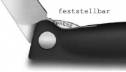 11 cm VICTORINOX SWISS CLASSIC Faltbares Gemsemesser gerader Schliff schwarz