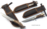 PALLARÈS Model HUNTING KNIFE Buckhorn leather case