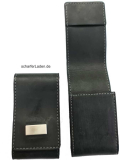 1909 RÖDTER leather case black 10,5 cm empty