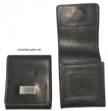 1909 RÖDTER Leather Case black 8,5 cm empty