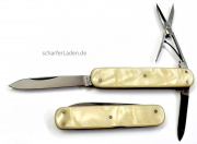PROTEA SOLINGEN pocket knife 8 cm celluloid mother-of-pearl 3 pieces