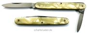 PROTEA SOLINGEN Taschenmesser Zelluloid Perlmutt 2-teilig