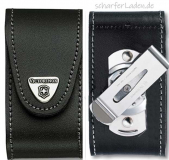VICTORINOX leather case black with swivel clip