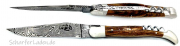 12 cm FORGE DE LAGUIOLE Serie LUXE pocket knife Damascus steel walnu
