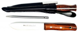  LINDER CONTOUR rigger knife boat knife cocobolo wood case Marlspiesser set 3 pieces