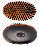 HAMMANN hairbrush in military style bison leather