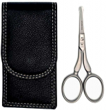 DOVO Nose scissors straight with leather case