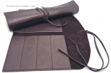 1909 RÖDTER Cutlery Bag -4 Leather blackbrown  empty