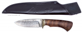 1909 RÖDTER Hunting Knife Damascus Steel Walnut Case Set 2-piece