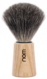 MÜHLE NOM shaving brush THEO, pure badger hair - handle material Pure Ash