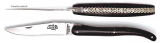 12 cm FORGE DE LAGUIOLE Serie LUXE Pocket Knife Double Plein Manche Ebony satin finish