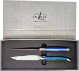 Composite fiber BLUE FORGE DE LAGUIOLE 2 steak knives polished