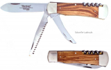 297 HARTKOPF Pocket Knife  Olivewood  4-piece