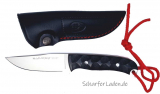MUELA KODIAK Hunting knife Husky black Micarta with leather sheath