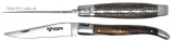 12 cm LAGUIOLE EN AUBRAC Taschenmesser Doppelplatine AUBRAC HOLZ
