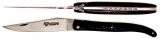 12 cm LAGUIOLE EN AUBRAC Taschenmesser Ebenholz mit Spiralfeder und Spezialbiene