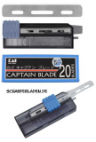 20 blades Captain Razor blades in dispenser