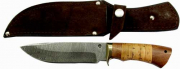Damast Messer mit extra breiter Klinge