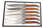 Bruyère FORGE DE LAGUIOLE Steakmesser satiniert Set 6-teilig