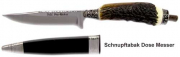 LINDER model SCHNUPFTABAKDOSE Traditional knife stag horn