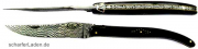 Damast Horn Forge de Laguiole grosses Damast Messer Griff  14,5 cm