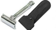 38 C Merkur Razor Dovo Solingen  for more safety with leather case 38C