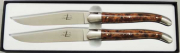 Thuja FORGE DE LAGUIOLE Steakmesser satiniert Set 2-teilig