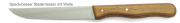 ENGELS Steak knife serrated beech wood 12 cm stainles