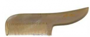 KNIEBES beard comb with handle horn